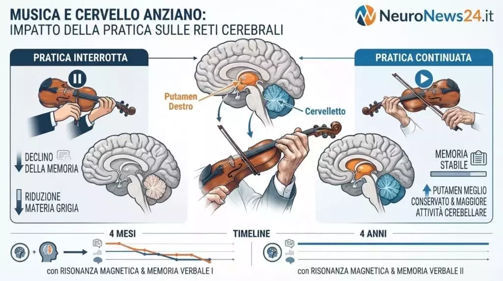 L'Armonia della Mente Anziana: Suonare uno Strumento Musicale Mantiene la Memoria
